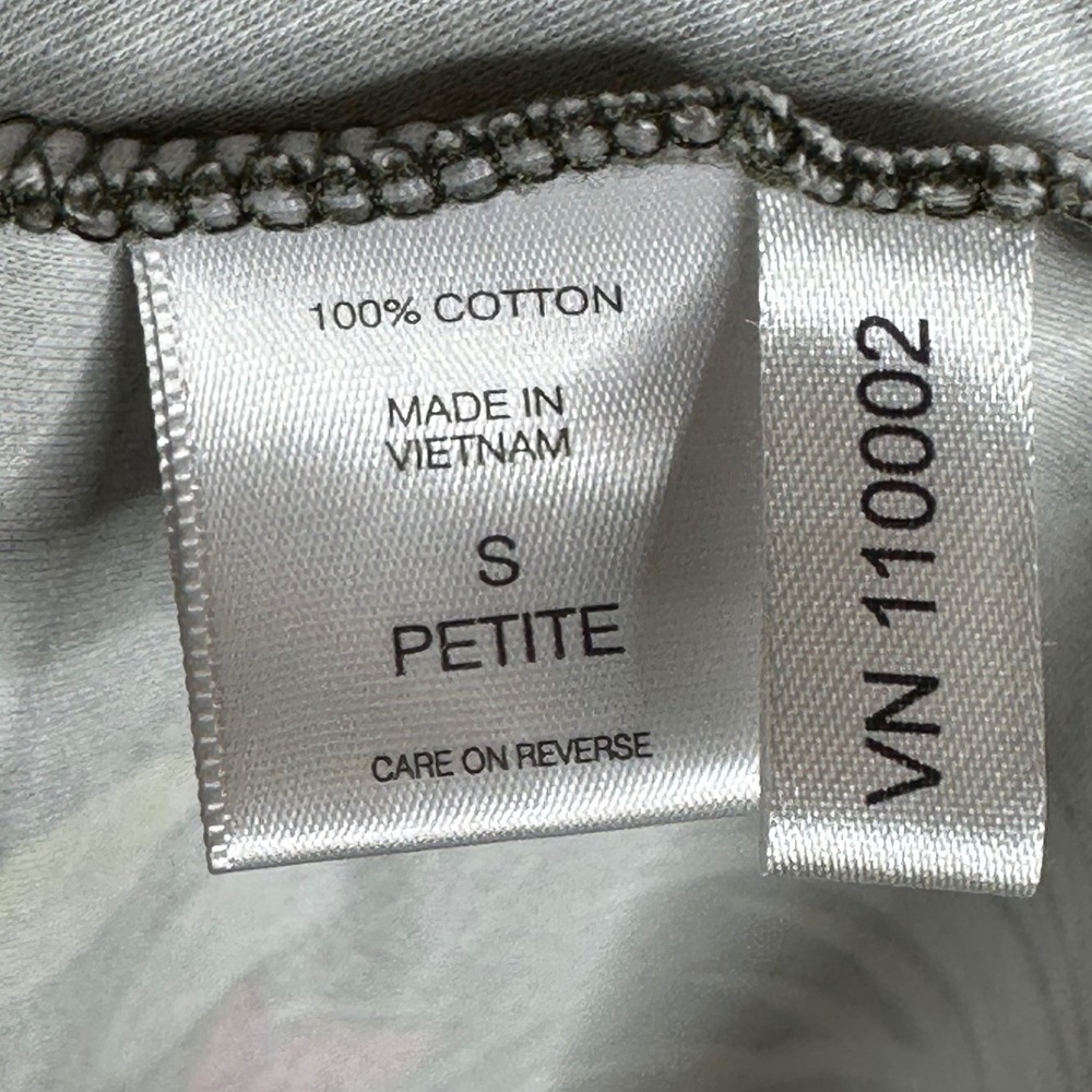New York & Company Floral Print Fit & Flare Mini Dress size Small Petite Green - Picture 3 of 6
